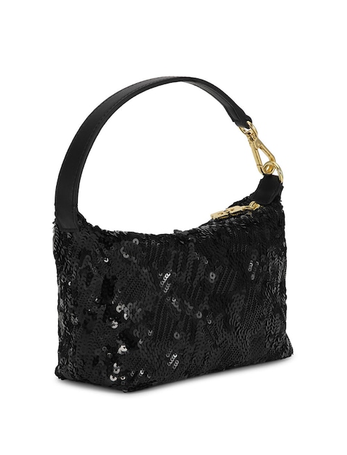 【24SS】GANNI ガニー / Black Small Butterfly Small Pouch Sequin Bag