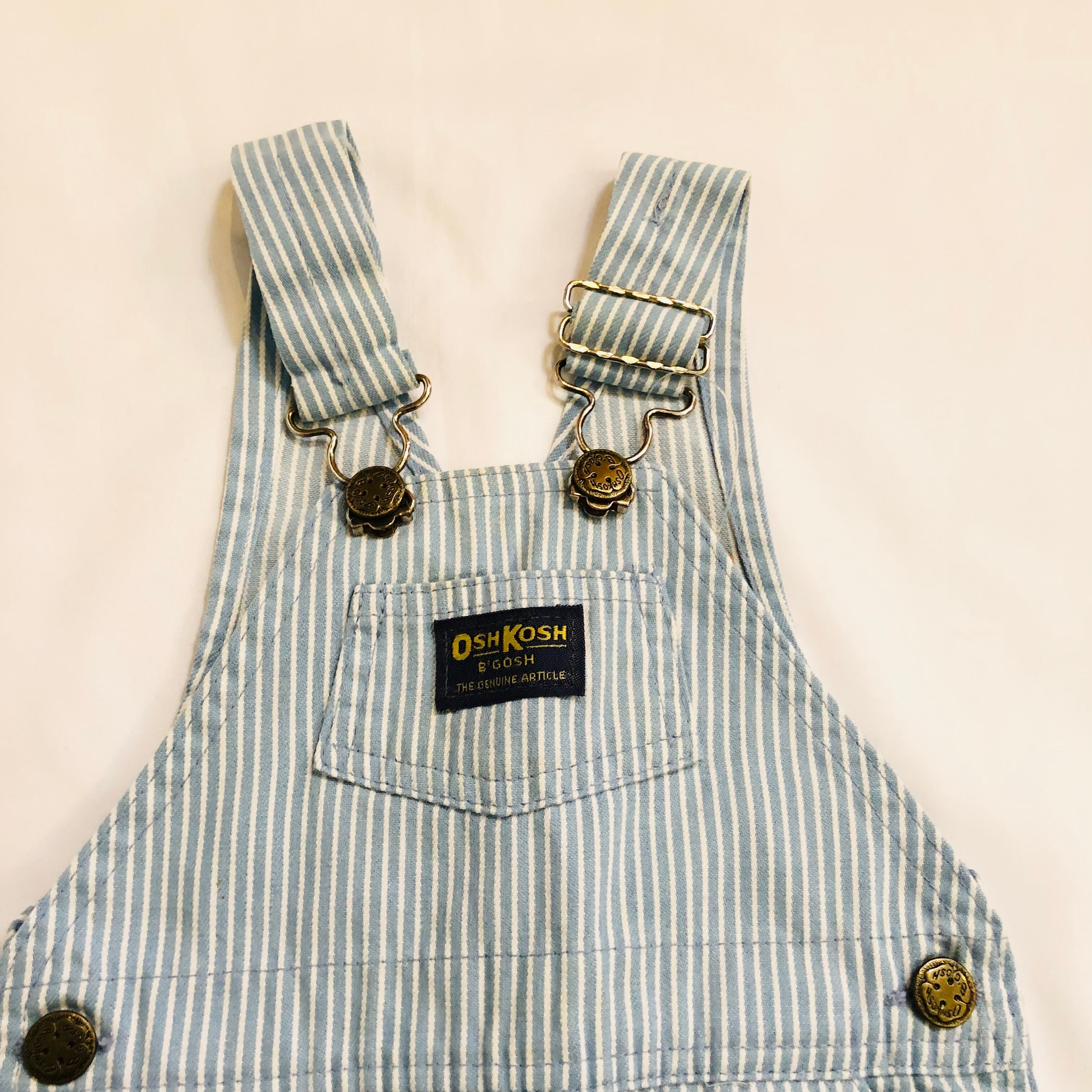 80㎝】 OSHKOSH B'gosh ヒッコリー オーバーオール No.02165 | Pay ID