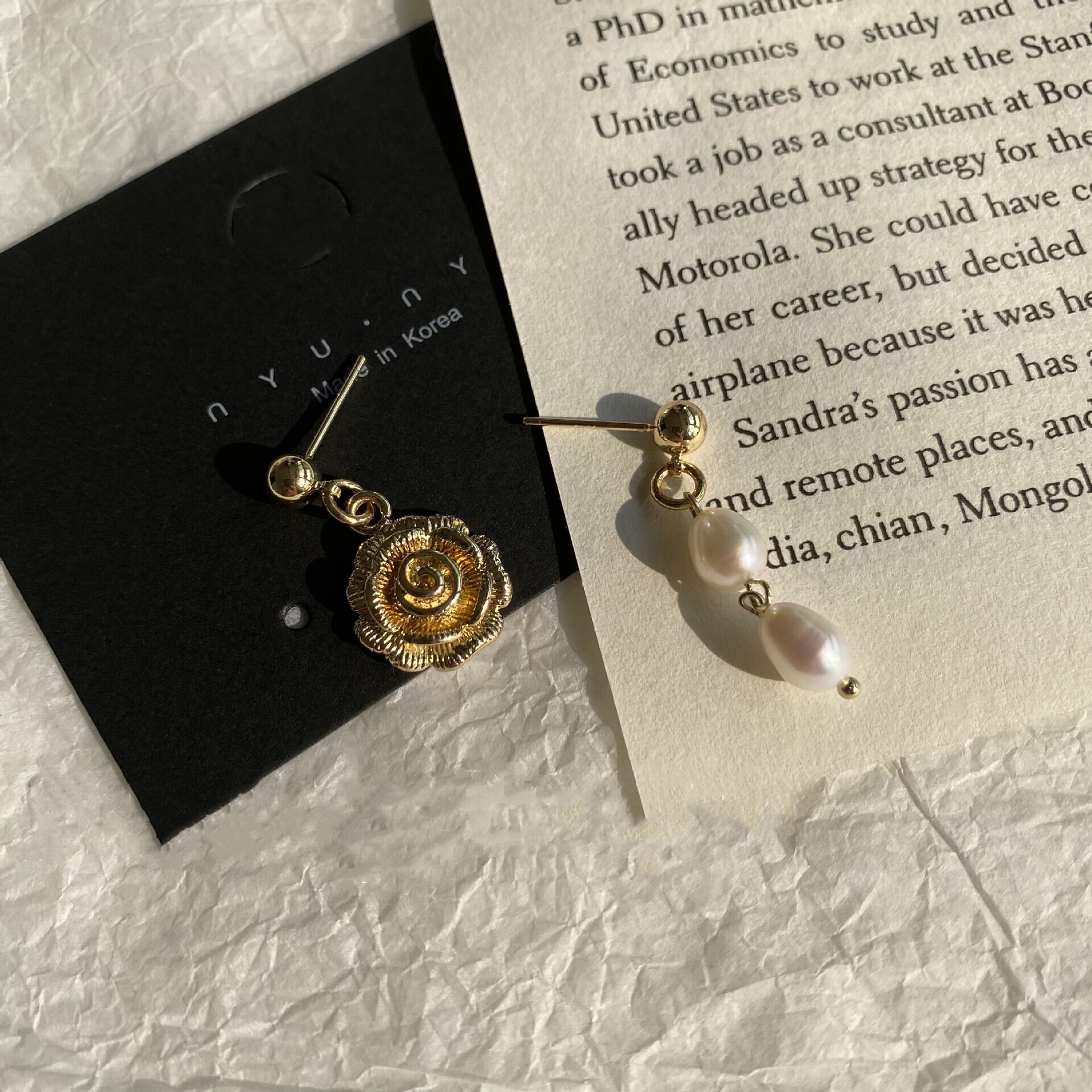 アンティーク調バロック風ピアス