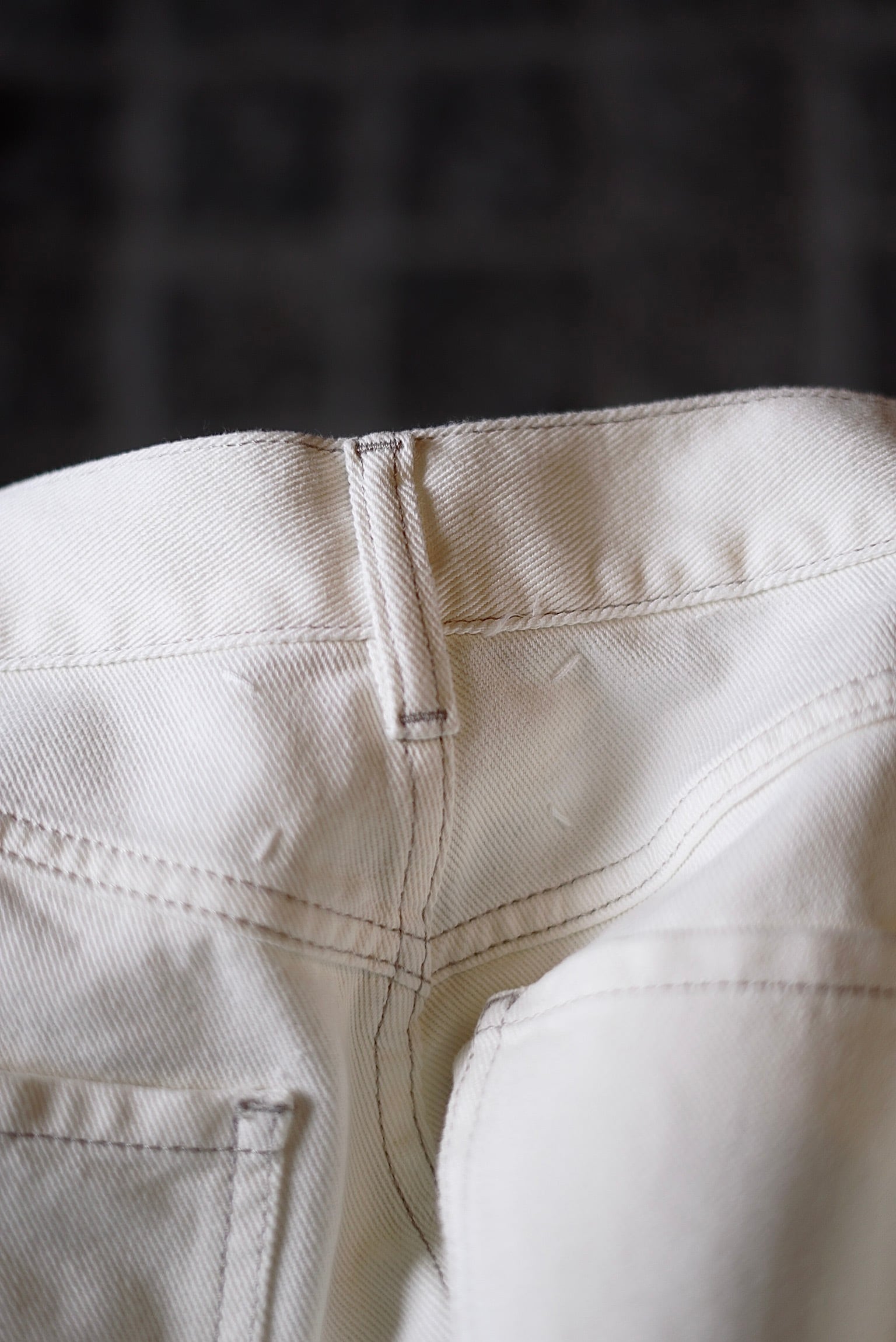 Maison Margiela / Denim jeans slash detail (White) | JUQUI Maison Margiela / Denim jeans slash detail (White) | JUQUI