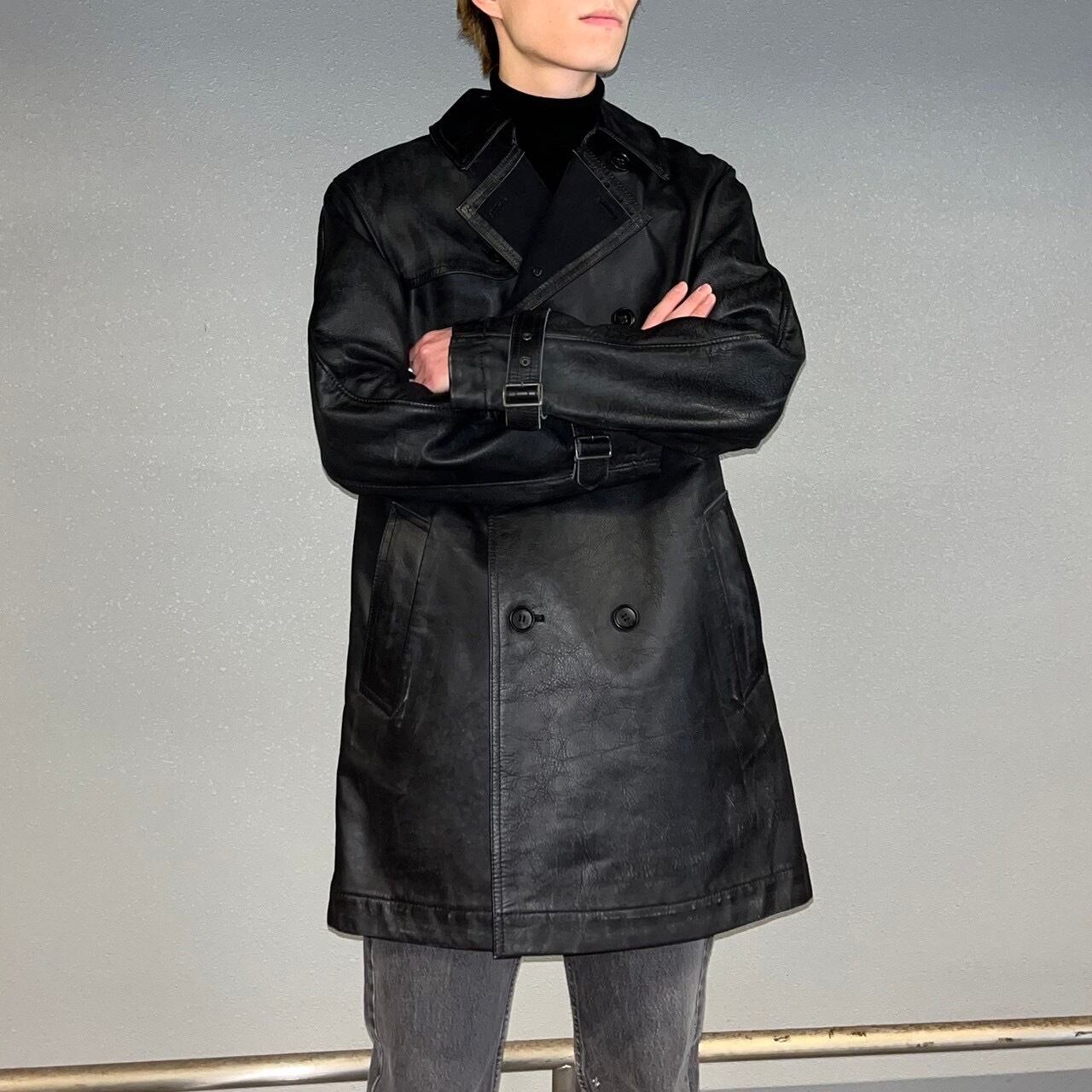 COMME des GARCONS HOMMEレザー カーコート ジャケット COMME des GARCONS HOMME(コムデギャルソンオム) / レザーコート