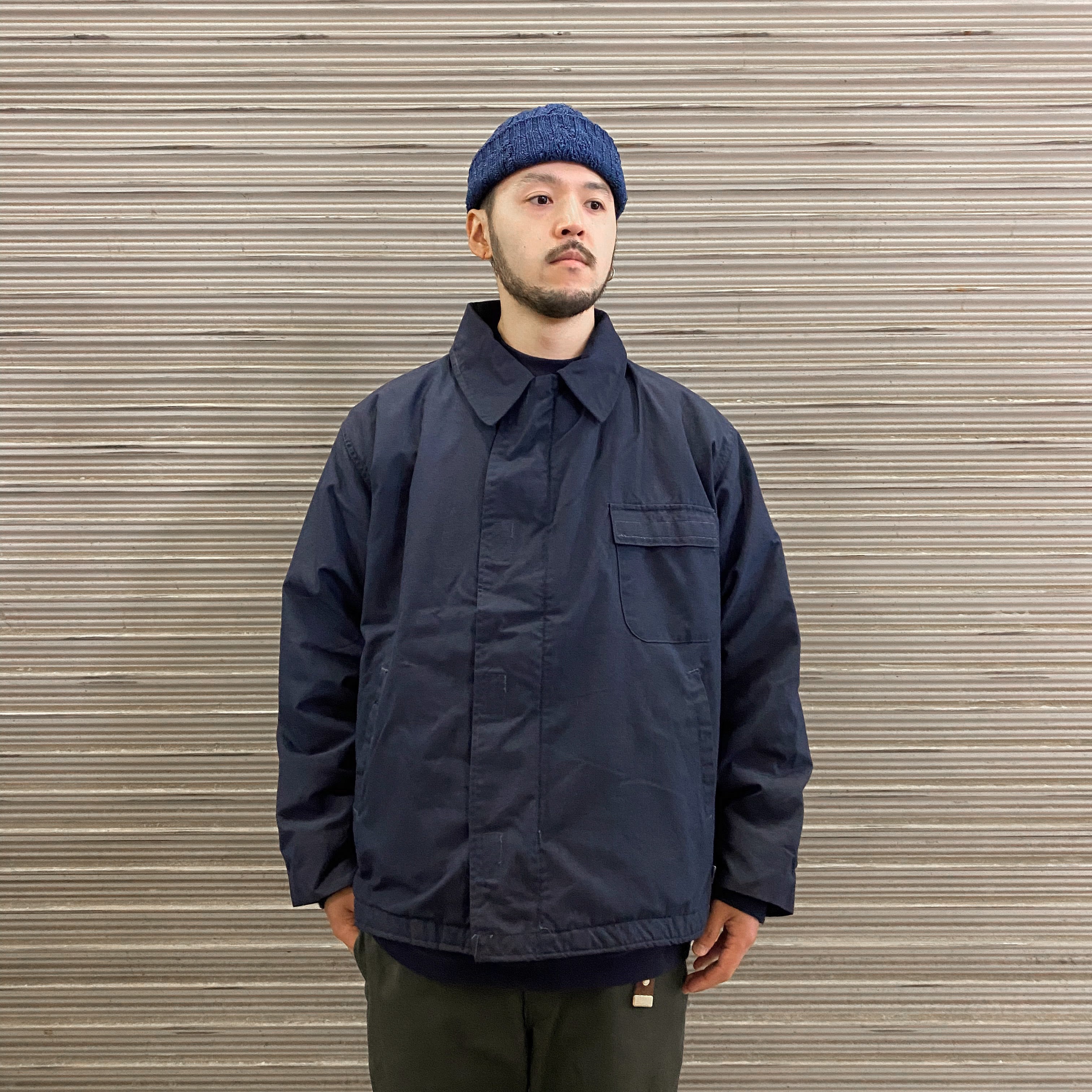 90s US.NAVY ARAMID DECK JACKET ネイビー