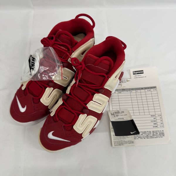 未使用】Supreme×NIKE/シュプリーム×ナイキ AIR MORE UPTEMPO/エア