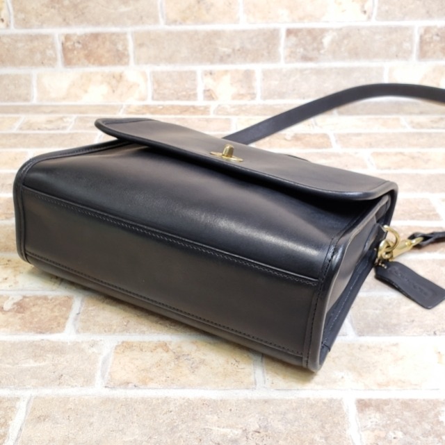 美品 オールドコーチ ☆ USA製 レザー ターンロック 2WAY ショルダー 