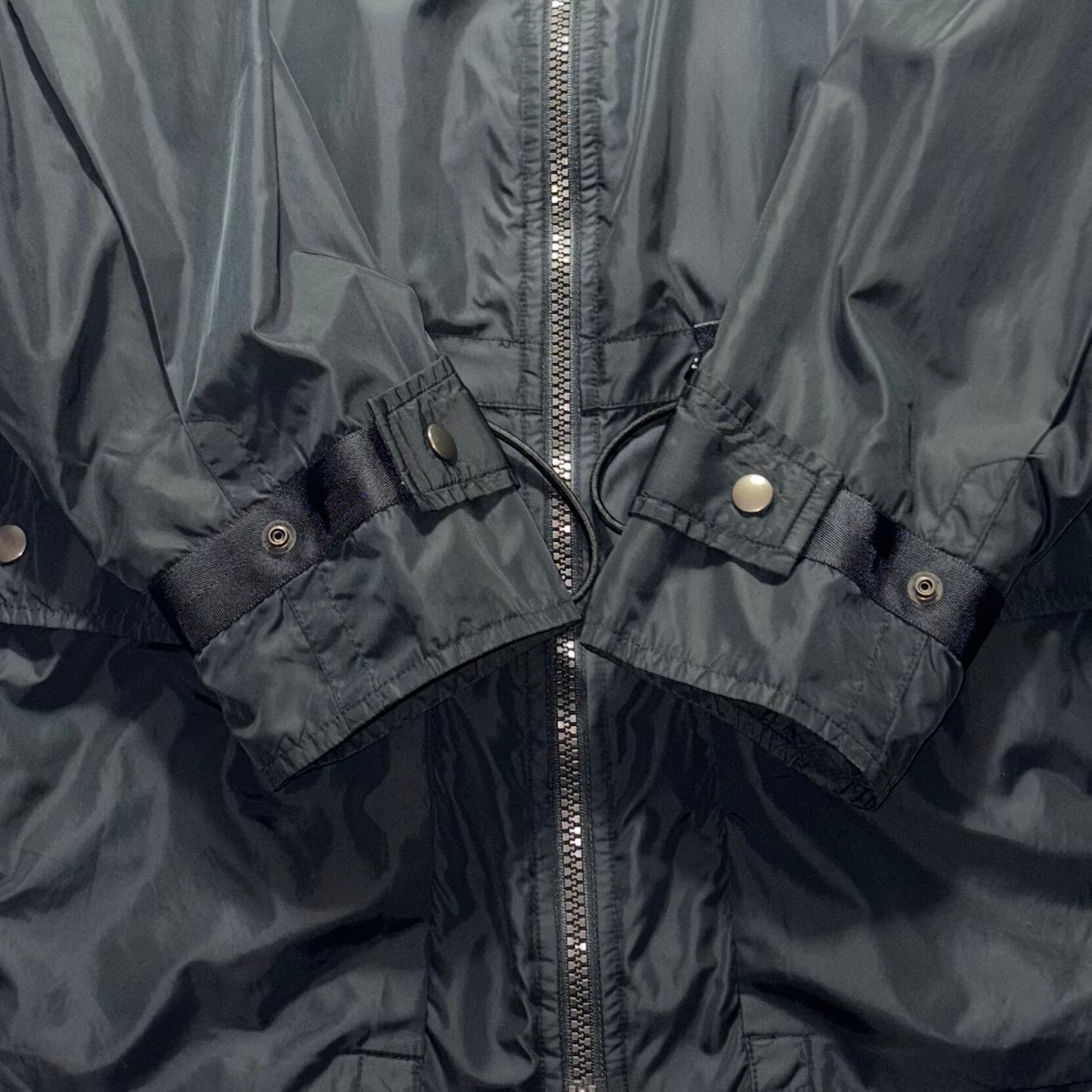 1997AW ISSEY MIYAKE MEN black nylon gimmick coat | NOIR ONLINE