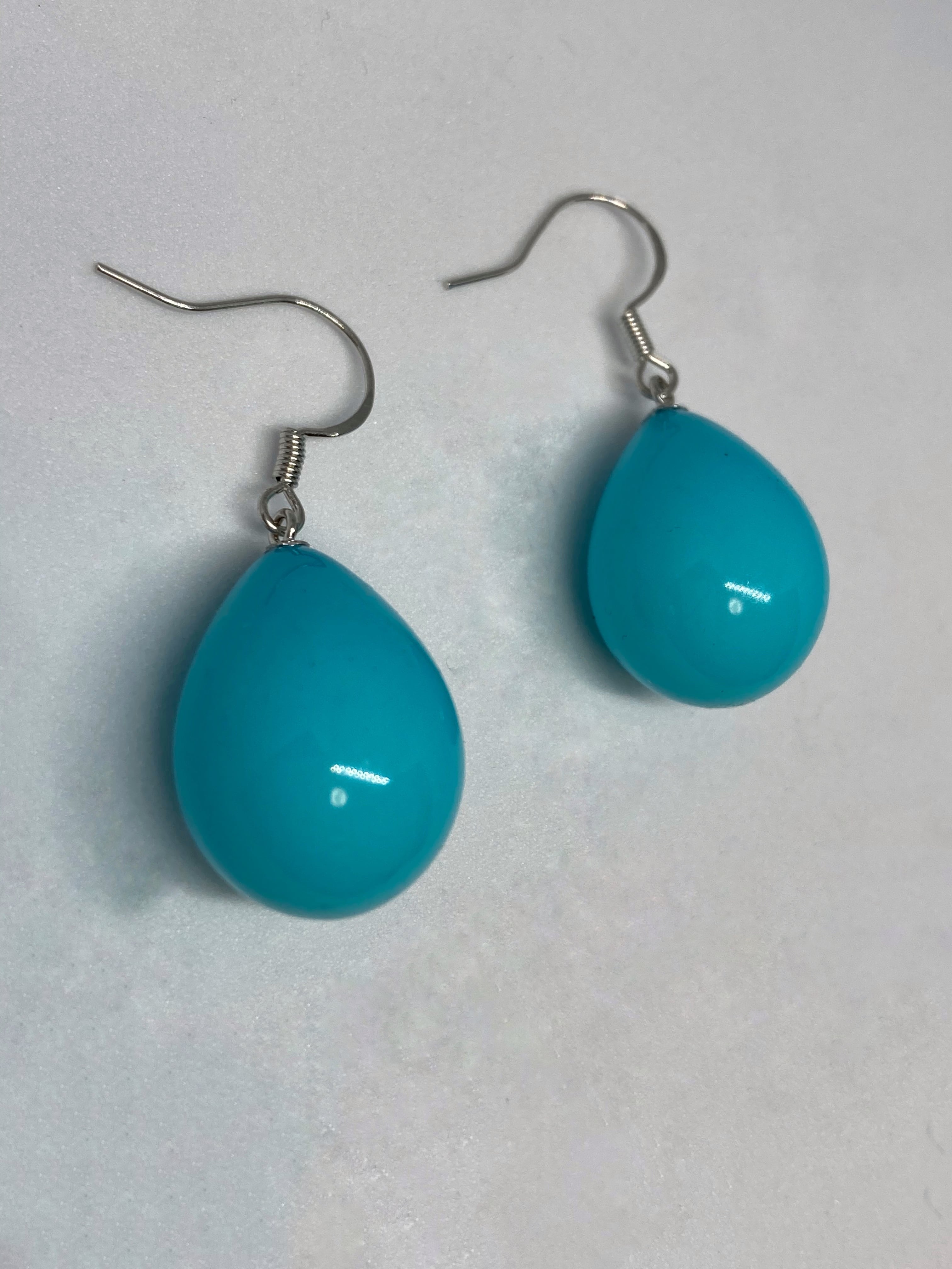 No.1499-F 細長オーロラ☆星☆ピアス・イヤリング(オレンジイエロー