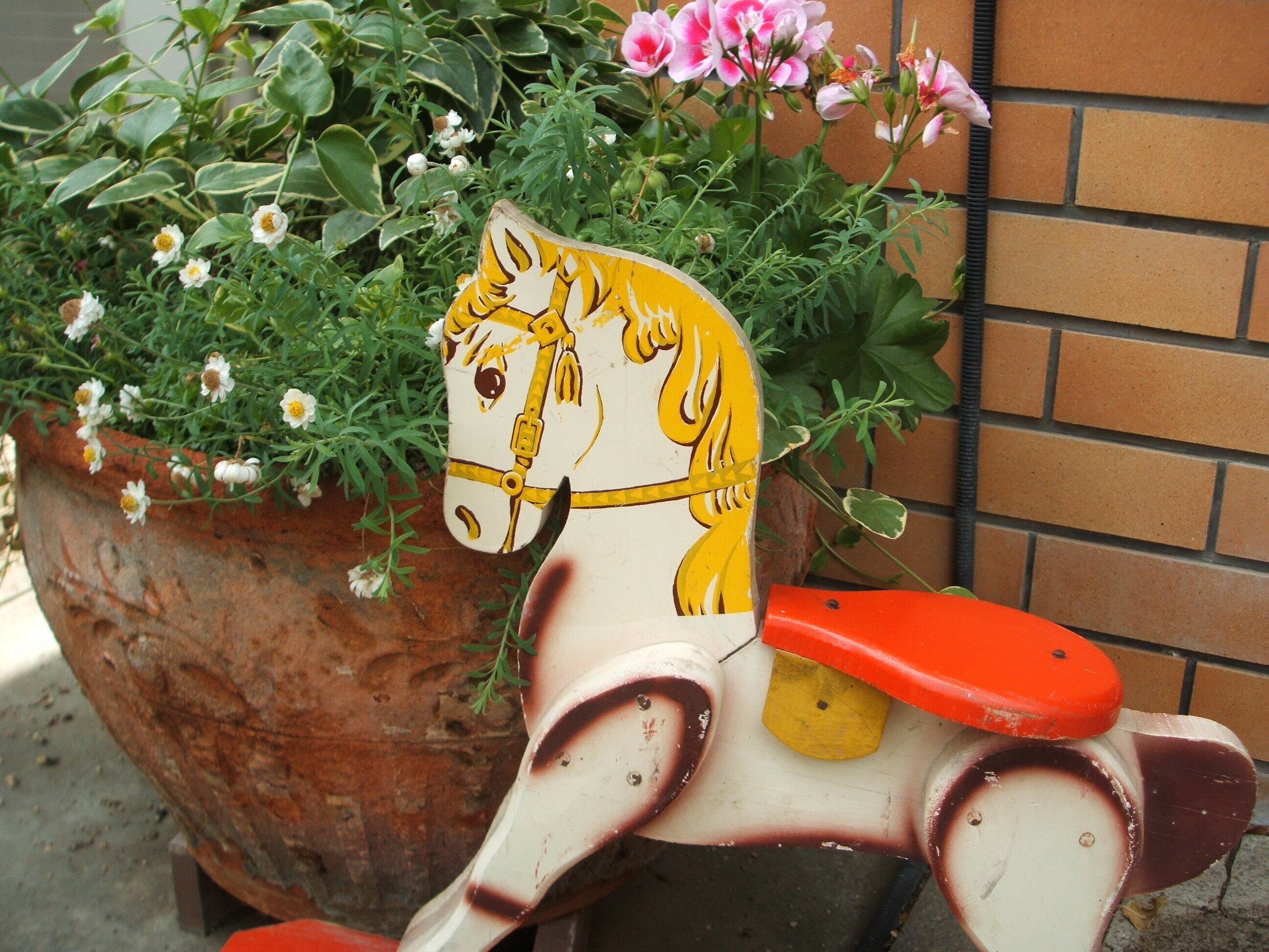 french vintage wooden horse toy フランス ヴィンテージ木馬 | 