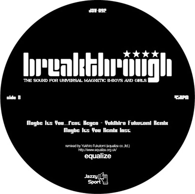 【12"】breakthrough - Maybe It's You ... Feat. Keyco