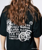 COOLAヴィンテージプリントクロップドTシャツ (BLACK)　CQ-48137