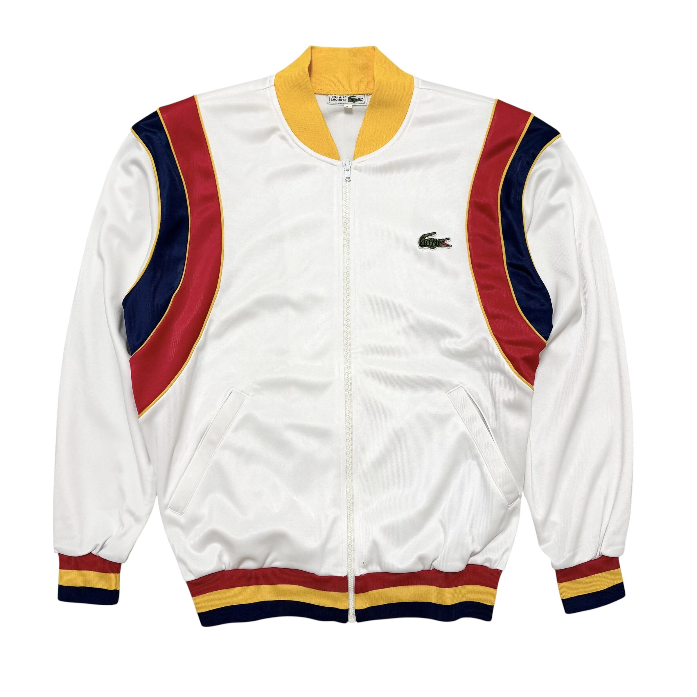 古着 シュミーズ ラコステ CHEMISE LACOSTE トラックジャケット ジャージ上 クリーニング済み ヴィンテージ メンズ 実寸M相当