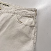 Mademoiselle NON NON マドモアゼルノンノン ストレッチ ホワイトデニム クロップド パンツ サイズ 40 L /白/レディース/パパス