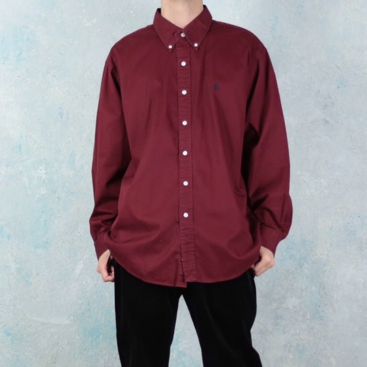 Polo by Ralph Lauren ワインレッド B.Dシャツ【FF-3105】 | cv