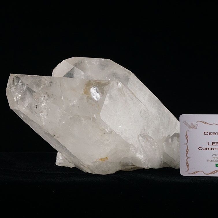 1.1Kg 水晶 クラスター 原石 ブラジル ミナスジェライス州 コリント産 レムリアンシード 証明書付属 一点物 282-406