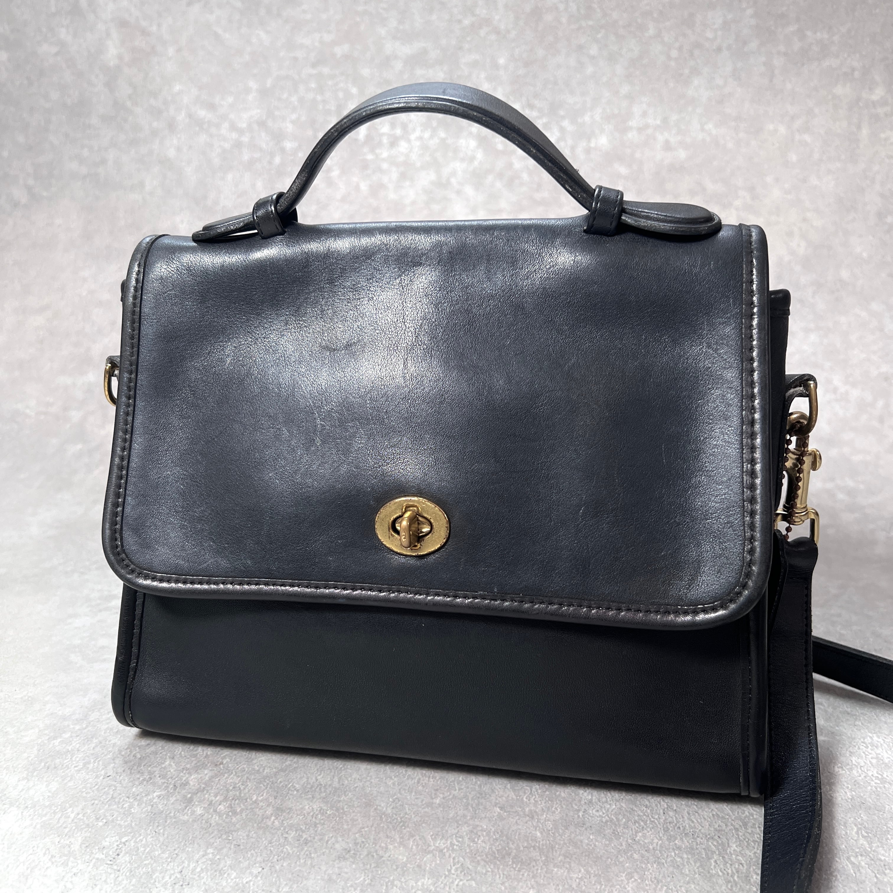 USED】COACH ミニサッチェル ショルダーバッグ《 オールドコーチ No