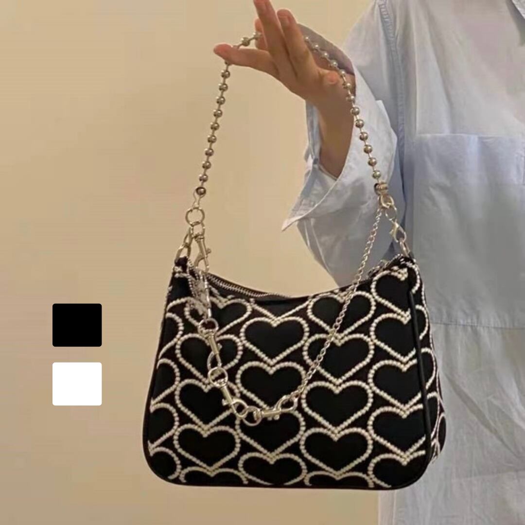 【予約】2c's heart chain shoulder bag