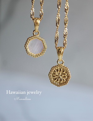 Hawaiian 'Ulu necklace Hawaiianjewelry(ハワイアンウル リバーシブルネックレス ハワイアンジュエリー)