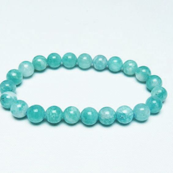 アマゾナイト ブレスレット 8mm 一点物 メール便可 [M便 1/10] 111-47680