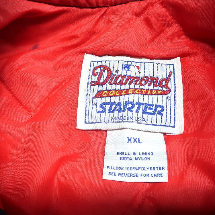 古着 USA製 90年代 STARTER スターター MLB インディアンス 裏