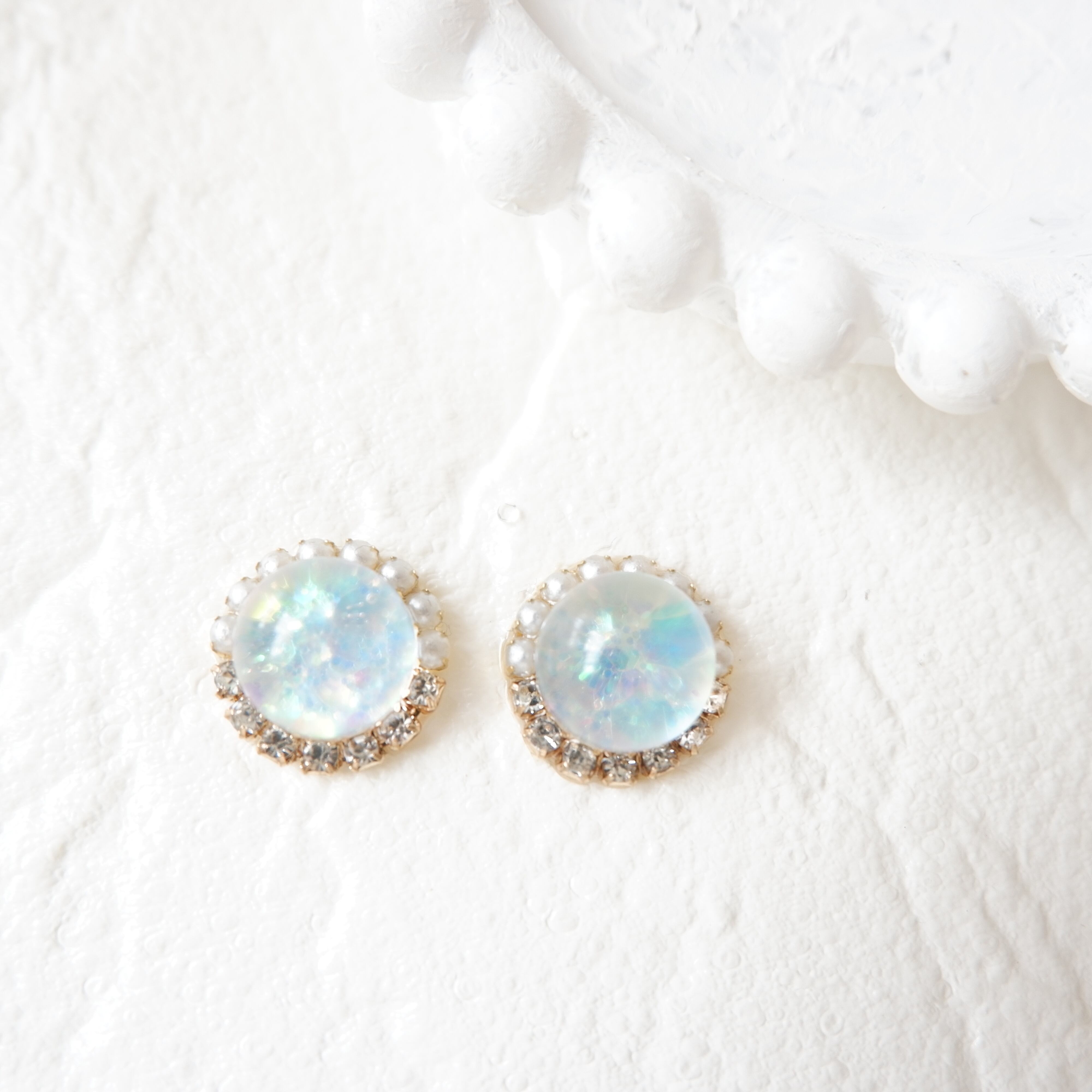 yumeno 】Sphere Sparkle ジュエリー スノー イヤリング／ピアス YUMENO EVERYDAY