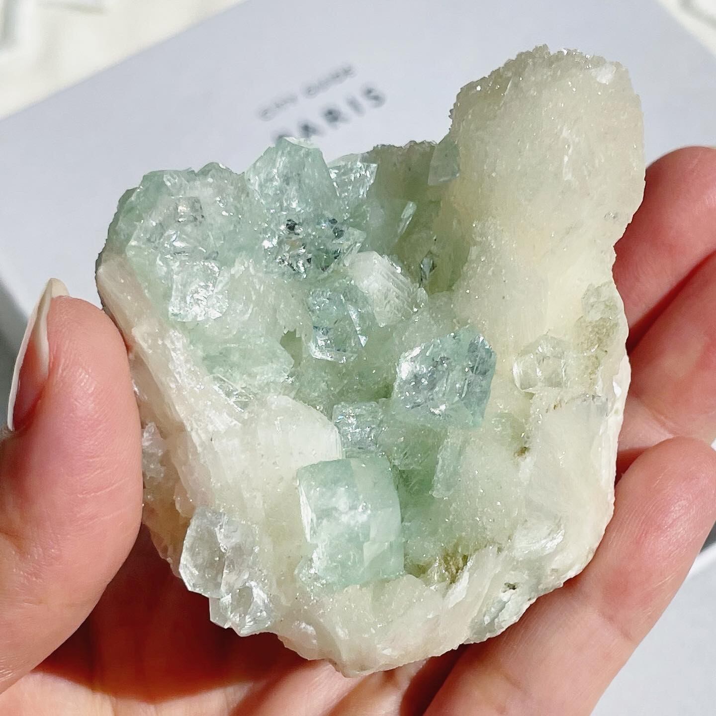 OUTLET 包装 即日発送 代引無料 ✧プレシオライト ブルー桜瑪瑙 共生