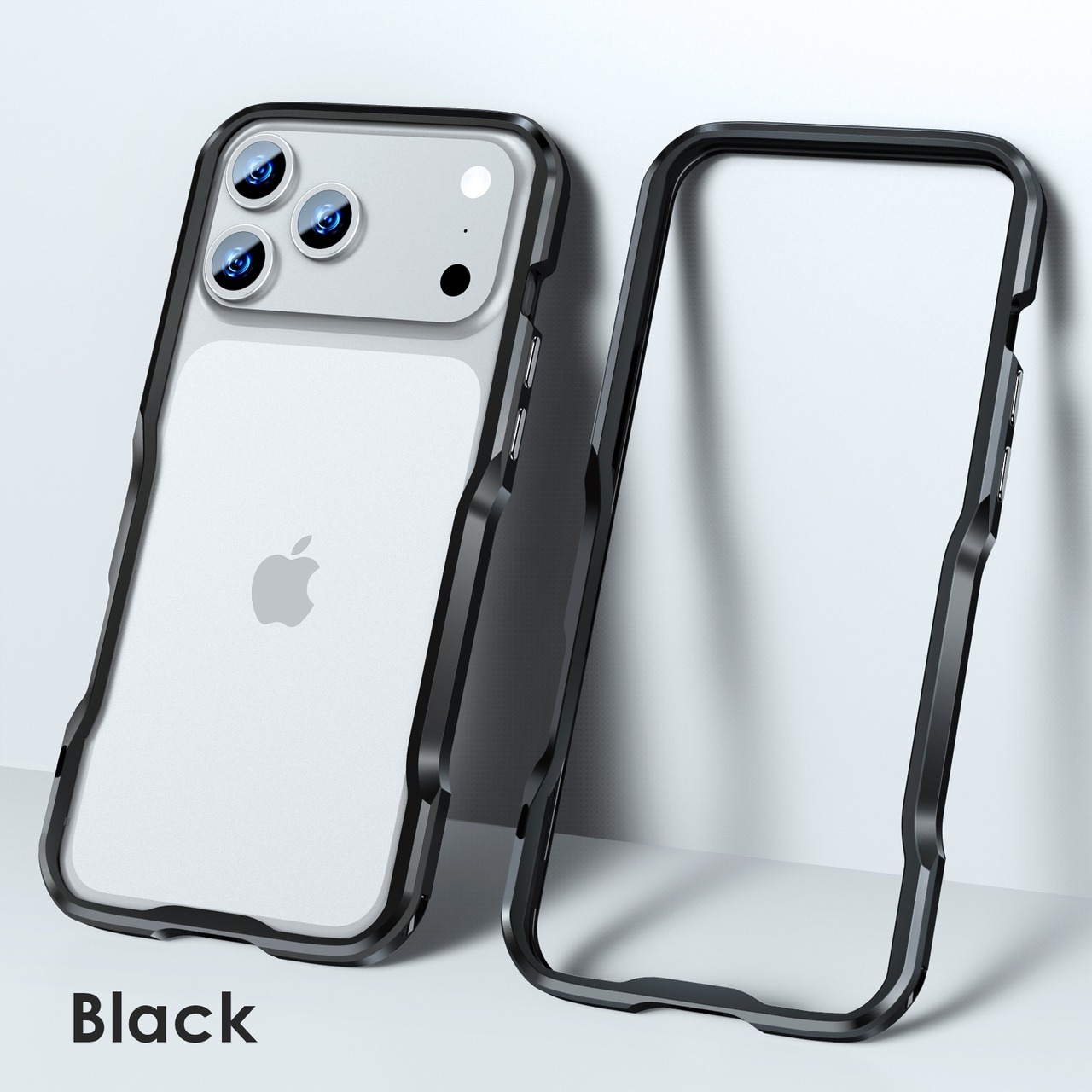 ◆iPhone 17/Pro/Pro Max/Air◆ Minimal Curve Metal Frame Case / ミニマル カーブ メタル フレーム スマホケース