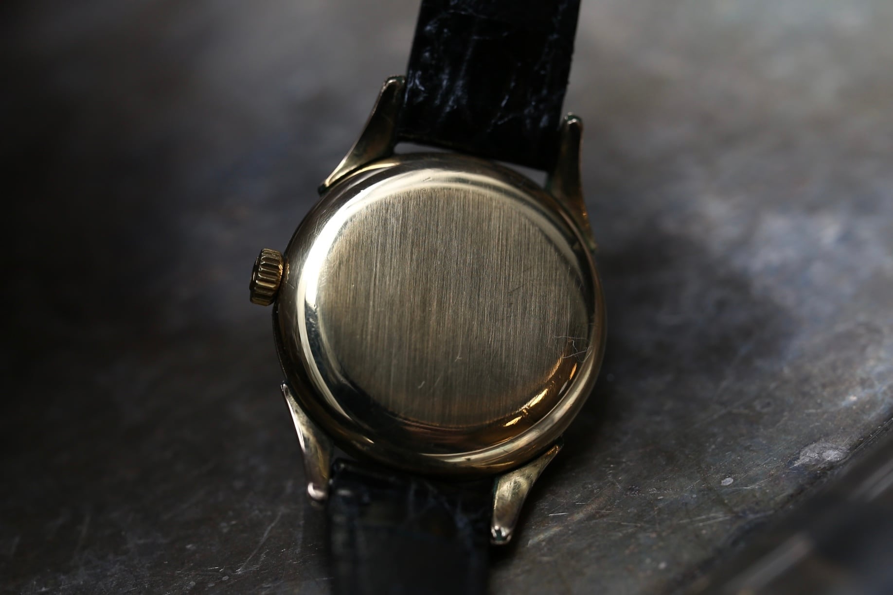 オメガ　アンティーク OMEGA】 1950's オメガ ノンネーム 2針 リーフハンド レディース