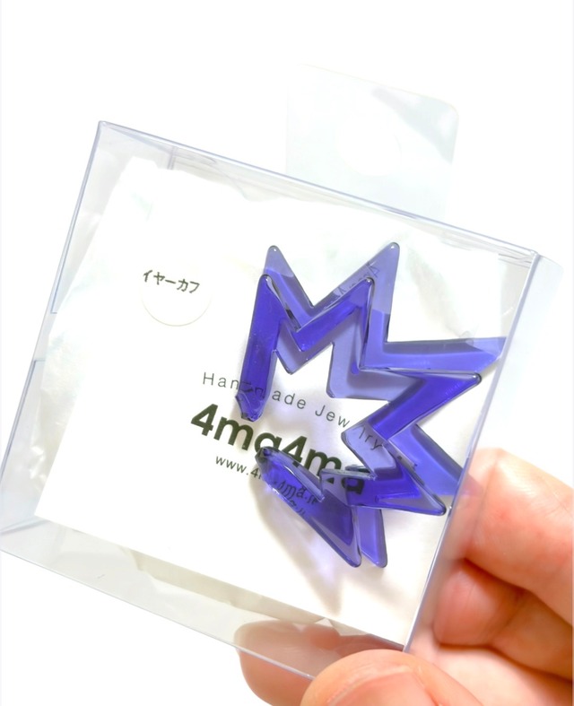 【9/27(日)21:00-9/30(水)12:00まで限定❣️】 4ma4ma /  電光石火イヤーカフ（パープル）