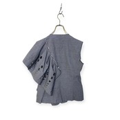 Eyelet frill design remake set jacket -4166-6