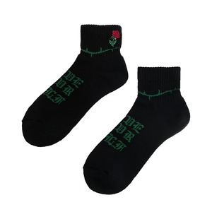 ROSE SHORT SOCKS / BLACK