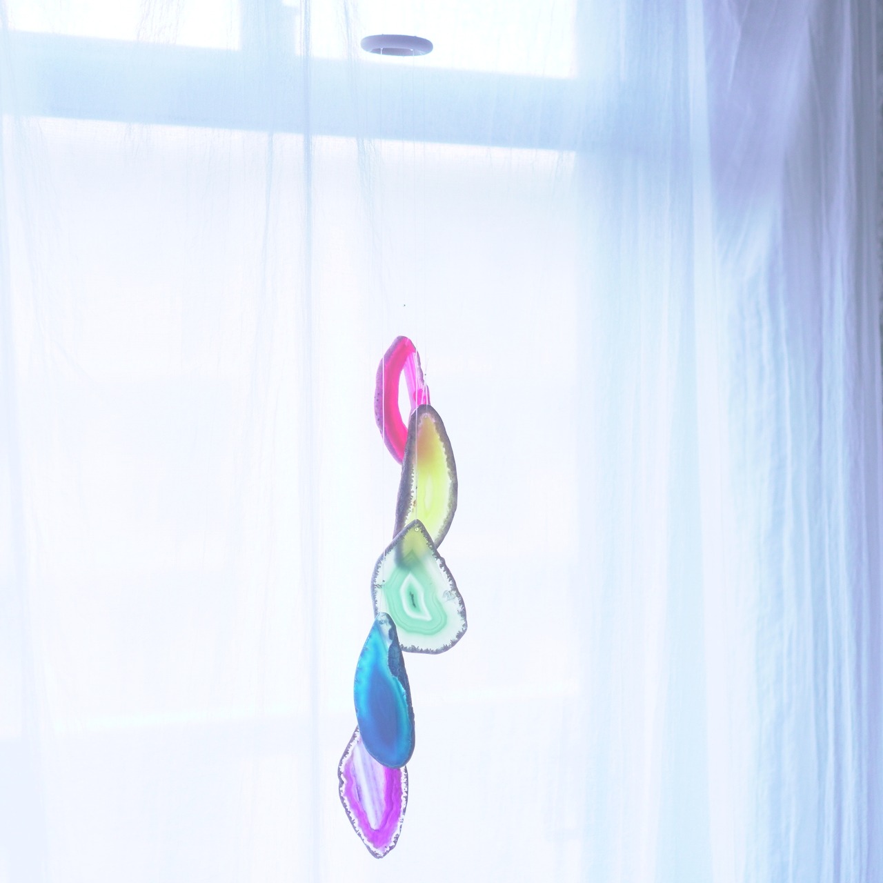 Vivid Rainbow 09 - アゲートヒーリングチャイム / Agate Sun Catcher Wind Chime 382