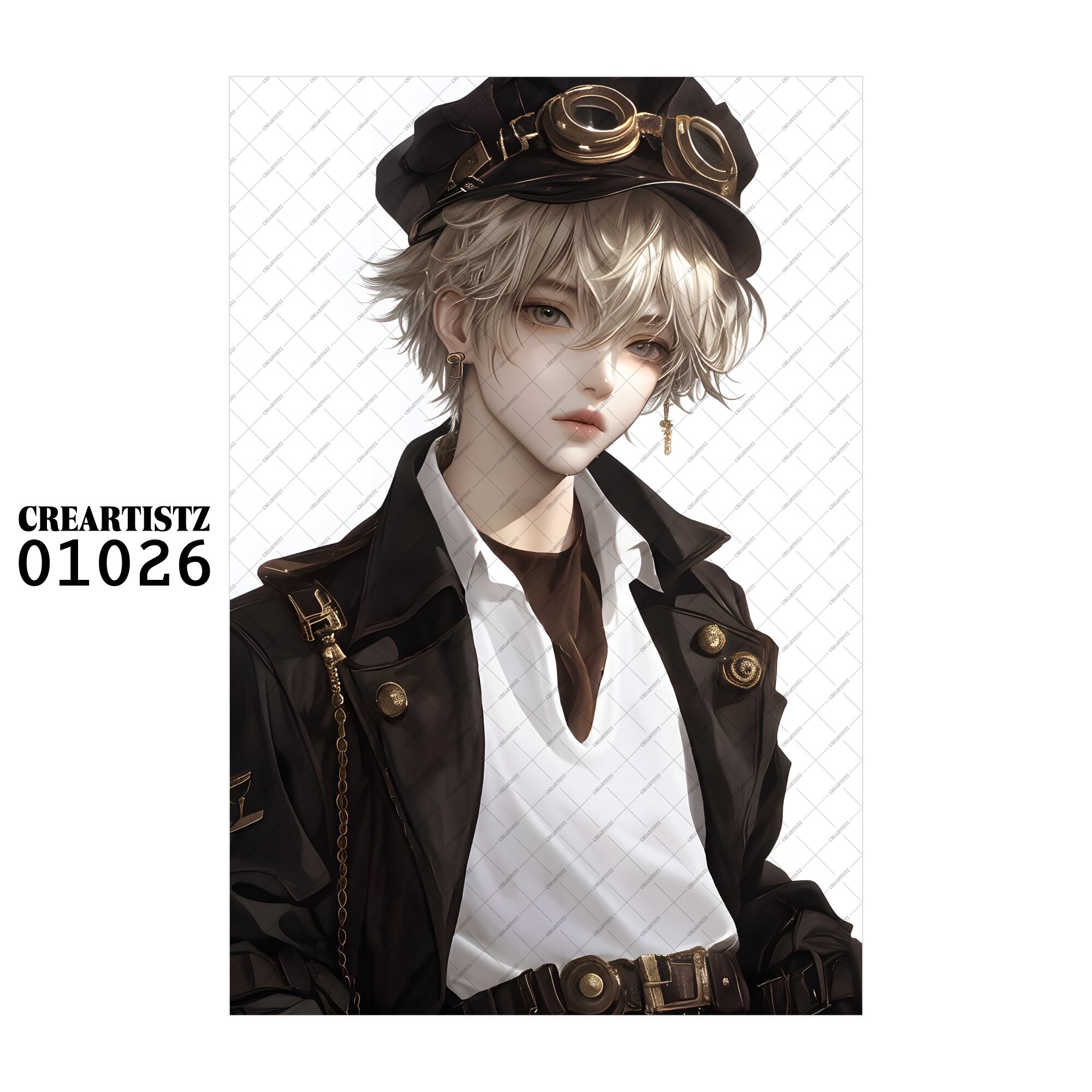 01026 ボーイ クール オリジナル ペーパー/ステッカー 4枚セット CREARTISTZ