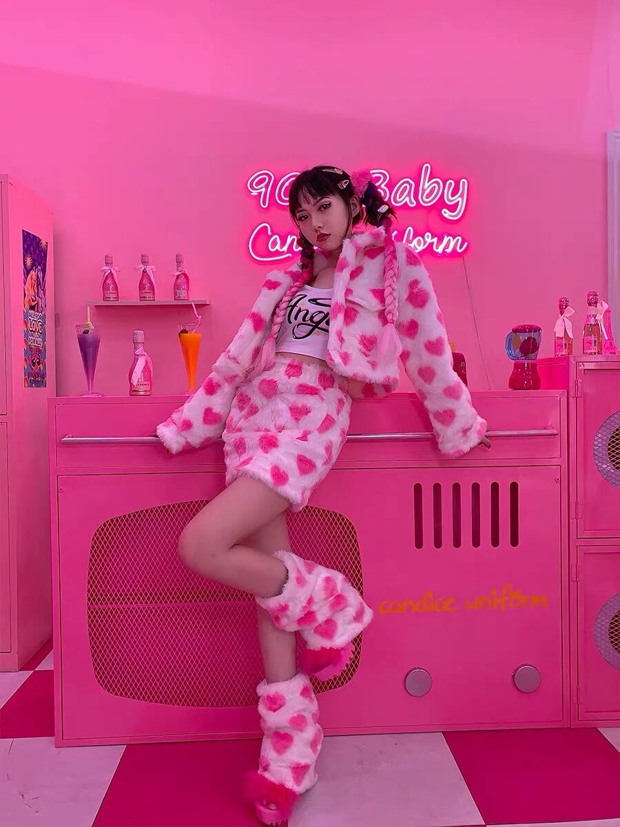 Gajess POPUP 限定 shirt PINK takeda】gajess sleepy over shirt