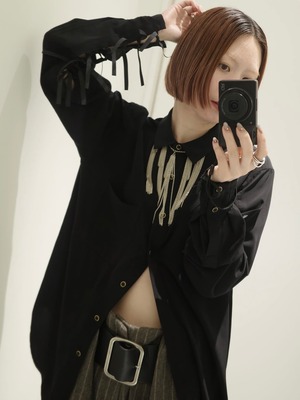【26AW 】FUMIE TANAKA フミエタナカ / リボン シャツ / arm ribbon SH