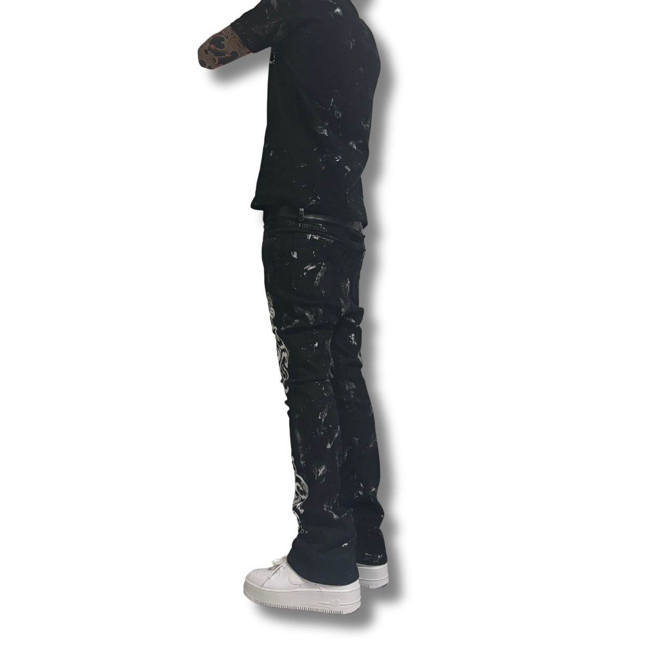 ELDOLADO KEY flare silver paint pants【ES020】 - 11