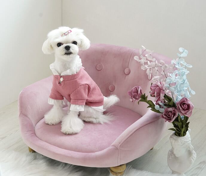 【SALE】プリンセスニット 2color S ~ 2XL / 犬の服 犬服 ペット洋服 ドッグウェア ペット用品 小型犬 中型犬 top49