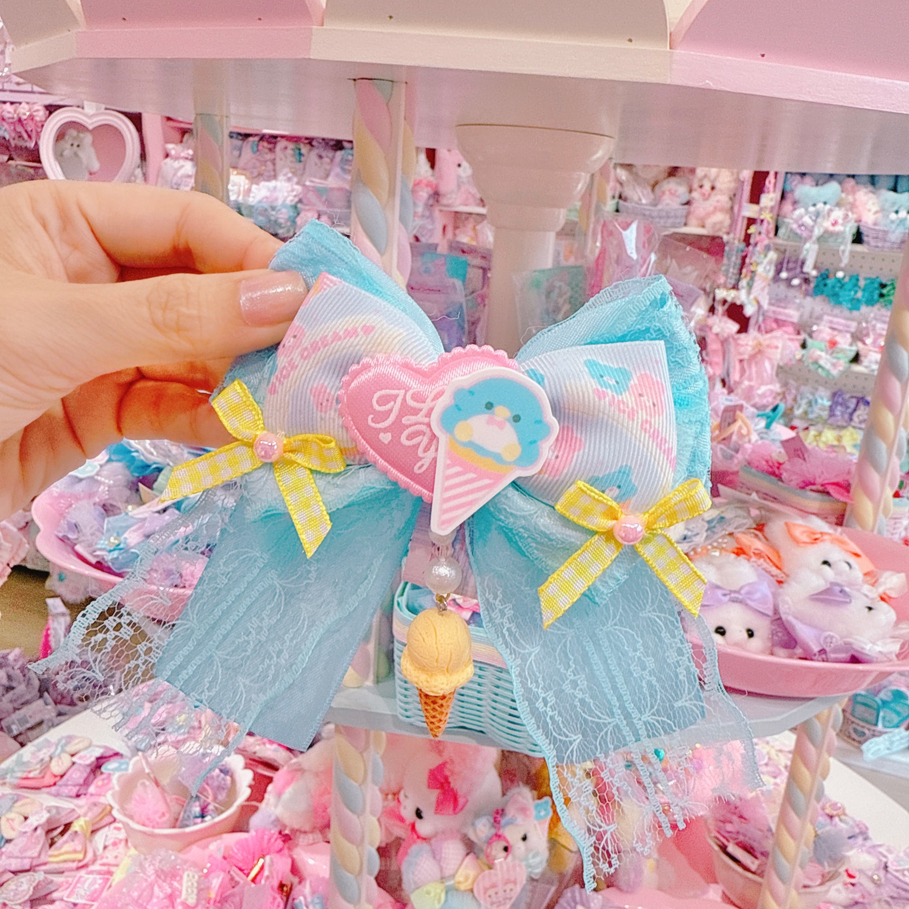 【F7】57-113レースヘアクリップ