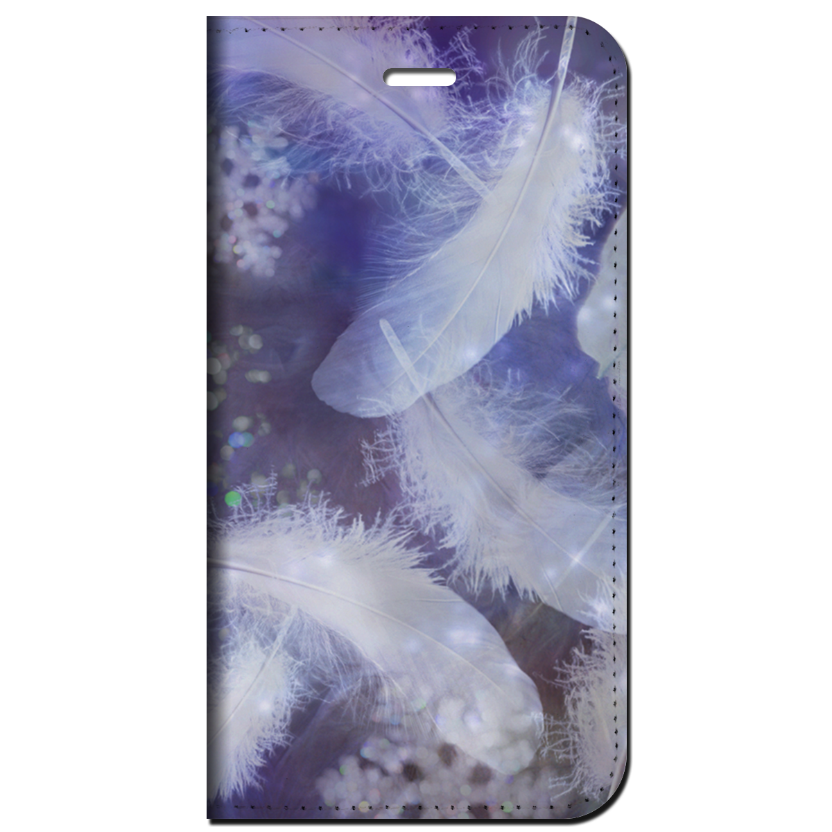 iPhone対応 スマホ 手帳型ケース 冬の天使 イラスト 季節 冬 【iPhone17 / iPhone16 / iPhone16e / iPhoneSE 他 iPhone各機種対応】 st50