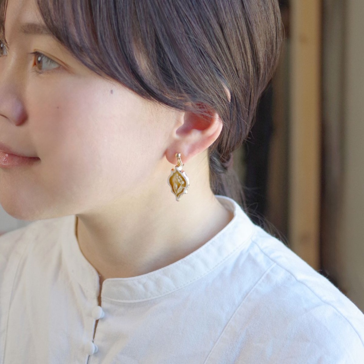 ランタン すずらん ピアス・イヤリング