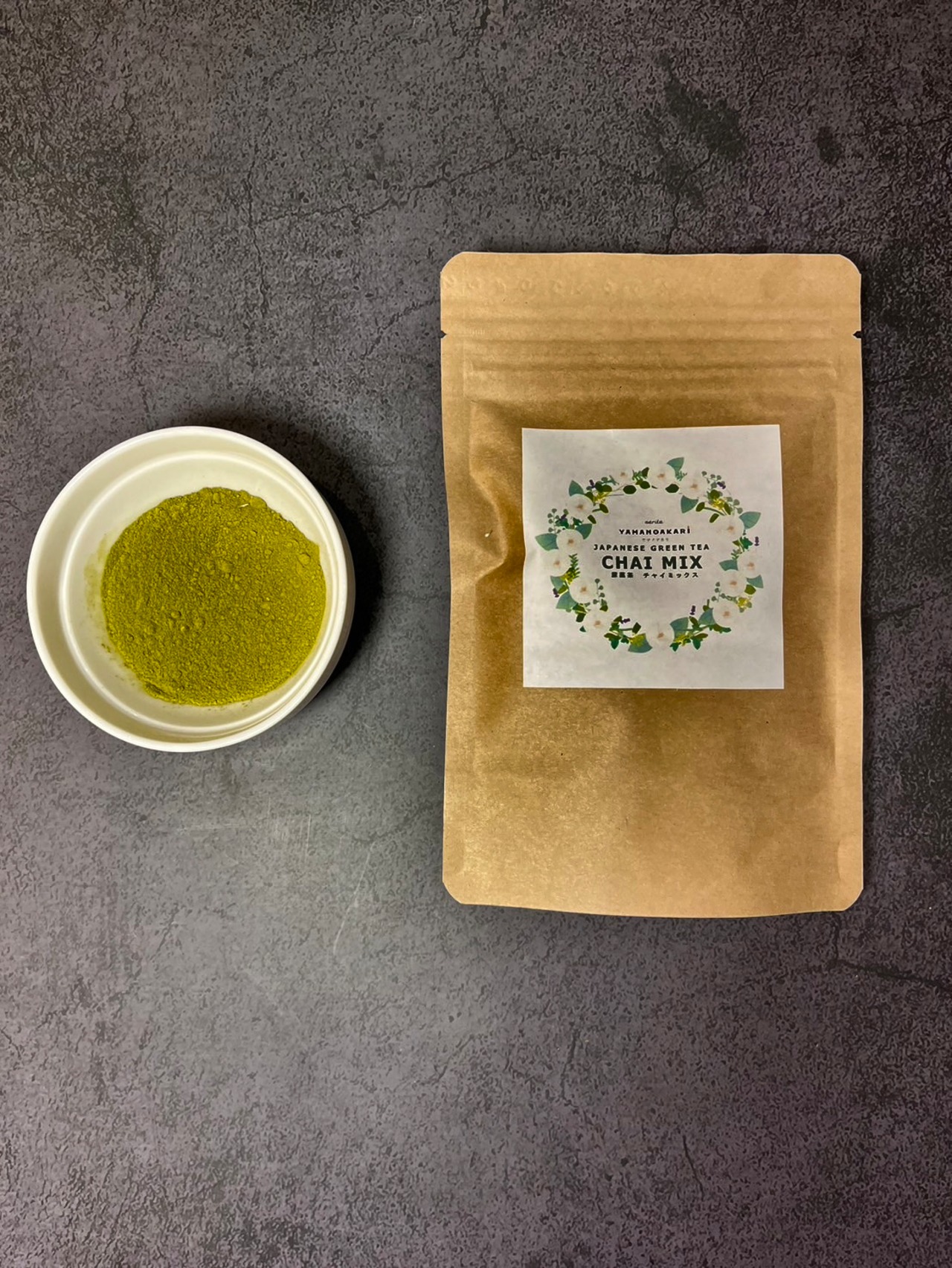深蒸茶チャイミックスパウダー -Japanese Green Tea Chai Mix powder-