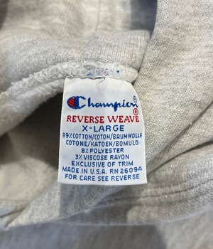 Vintage 90s XL Champion Reverse hoodie -US NAVY-