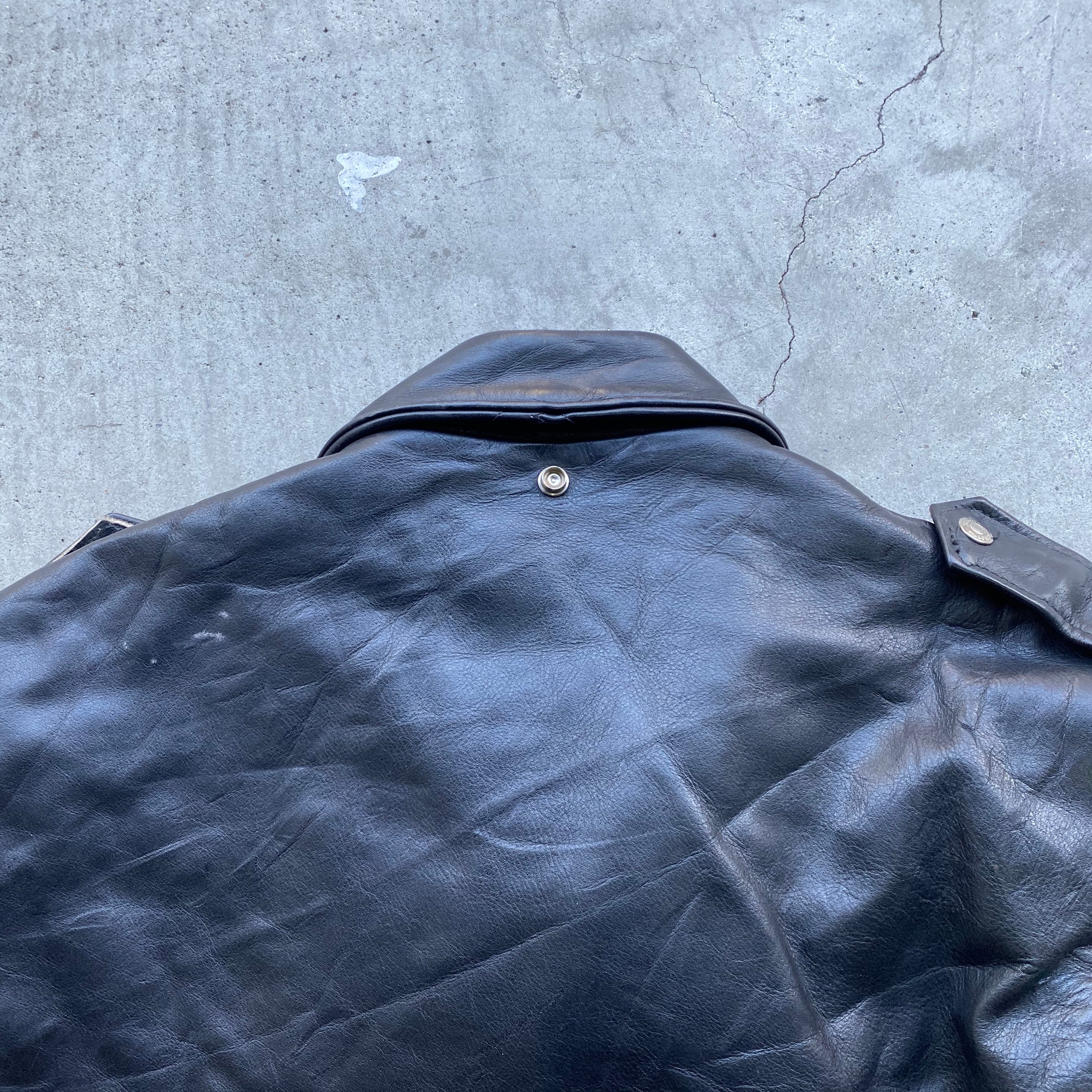 80〜90年代 ビンテージ USA製 後期バイカーズタグ Perfect by Schott 