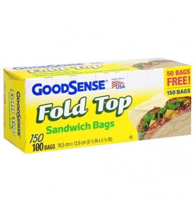 GoodSense FoldTop Sandwich Bags ABCD STORES