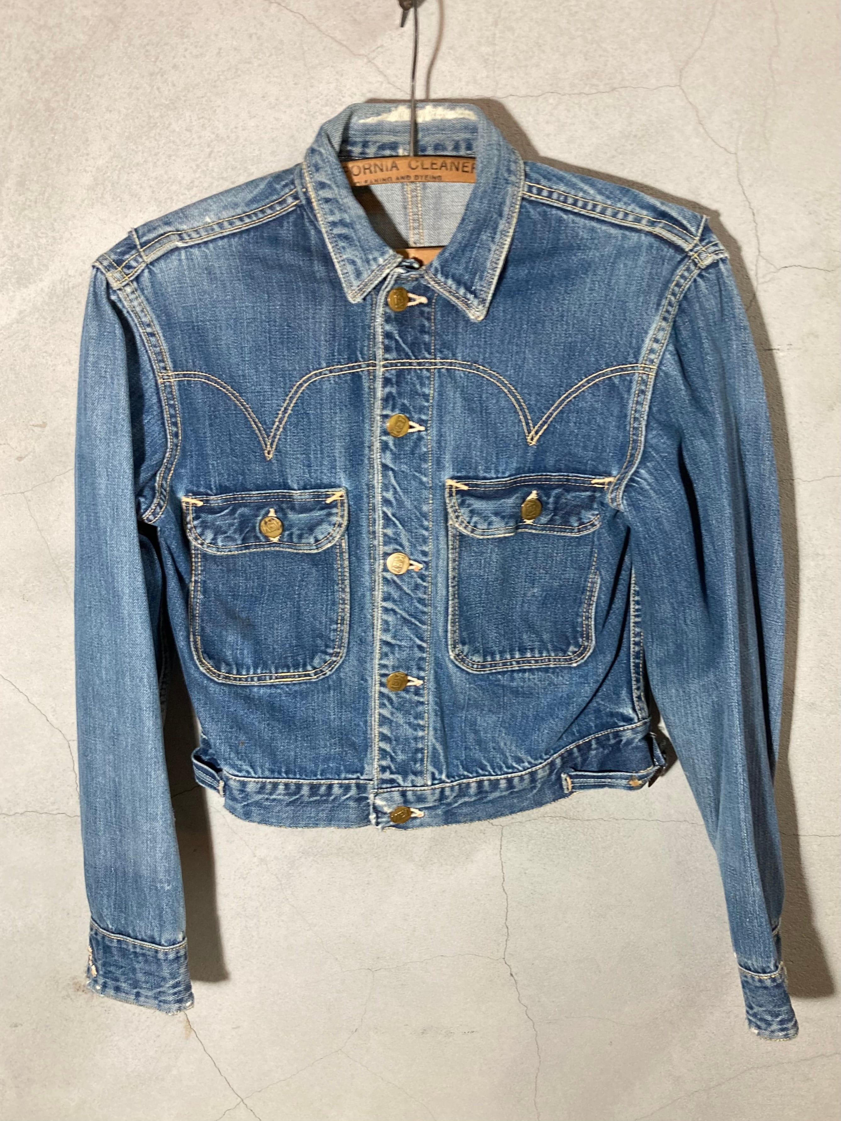 VINTAGE KEY DENIME JACKET (beady antiques)