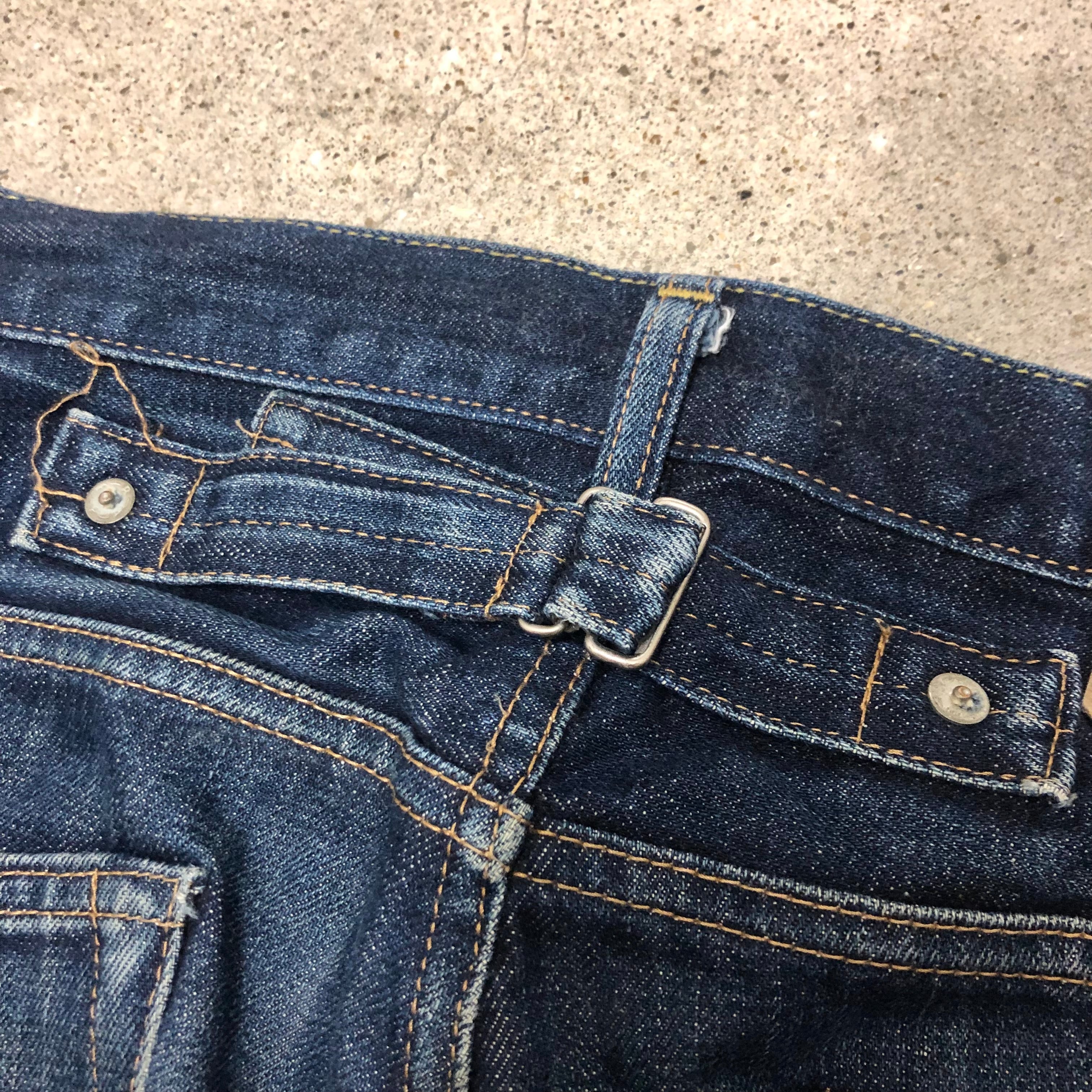 A BATHING APE/BAPESTA print/Denim pants/S/ベイプスター/デニム