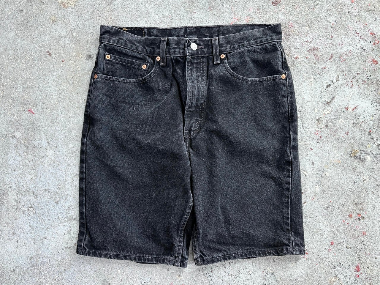 Levi's 505 Cotton denim shorts BLACK MADE IN USA