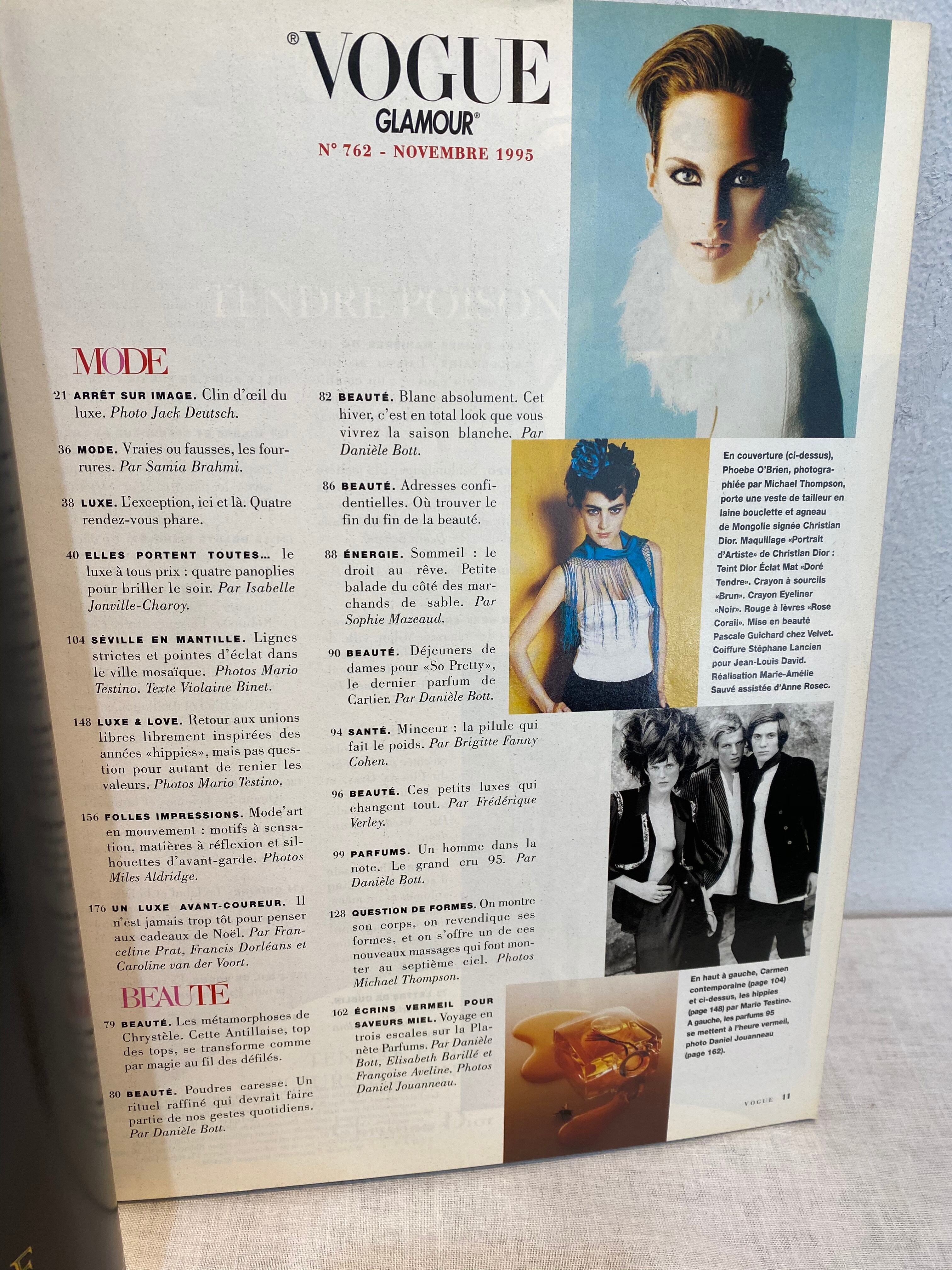 洋雑誌 PARIS VOGUE 1995年 NOVEMBRE | zbooks