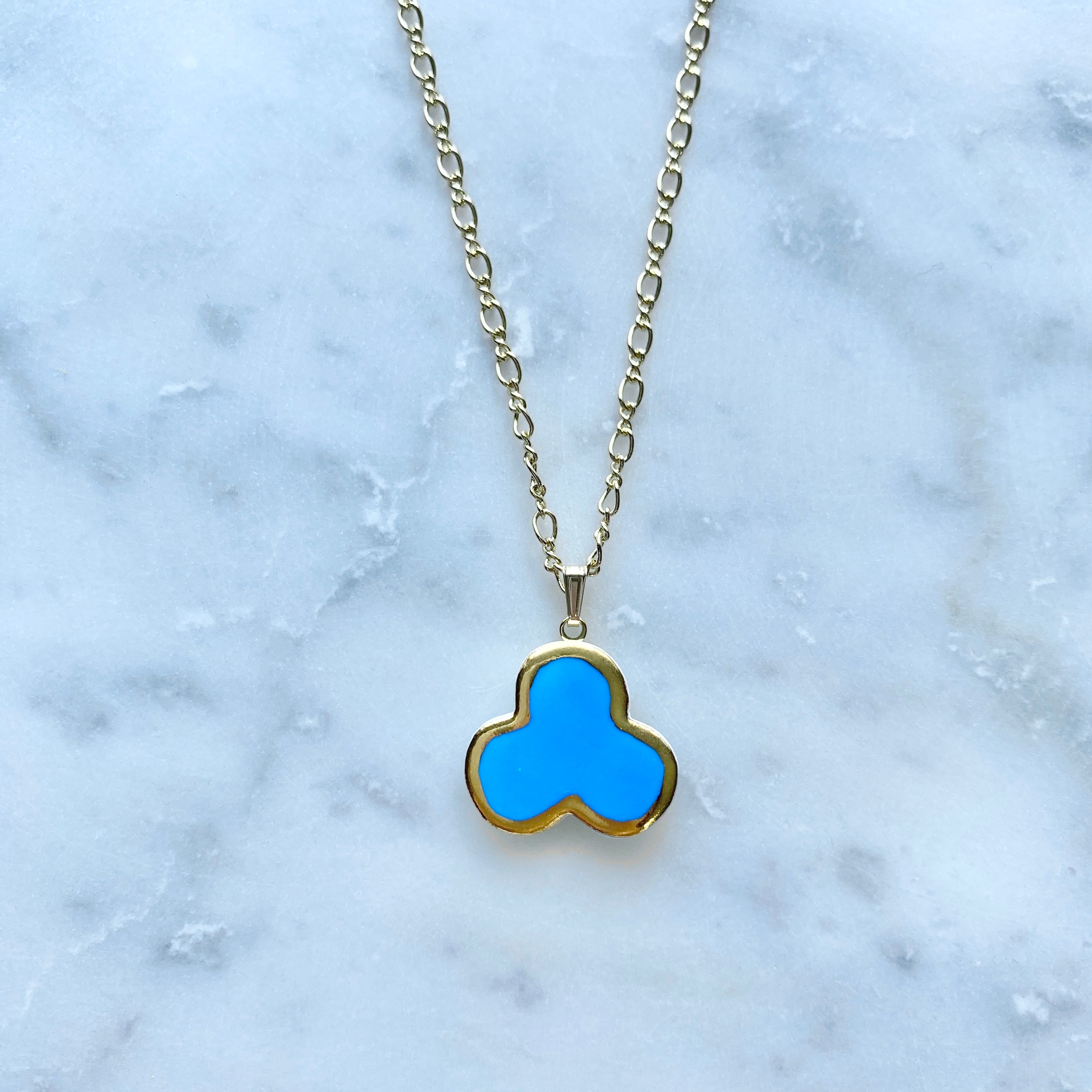 ネックレス Familiar / ファミリア ブルー｜陶磁器 アクセサリー湘南