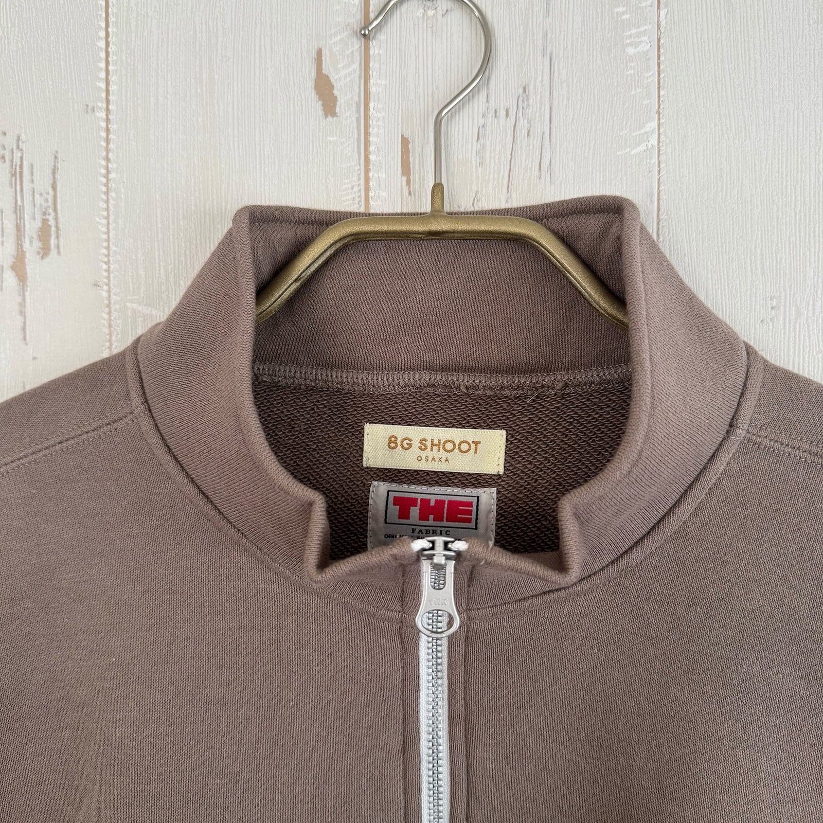 8G HALF ZIP SWEATSHIRT -MOCHA- | 8G SHOOT WEBSTORE