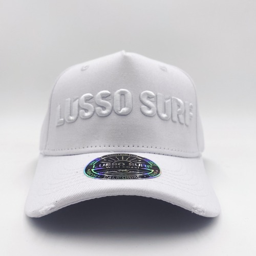 LUSSO SURF Embroidery logo cap【White/White】