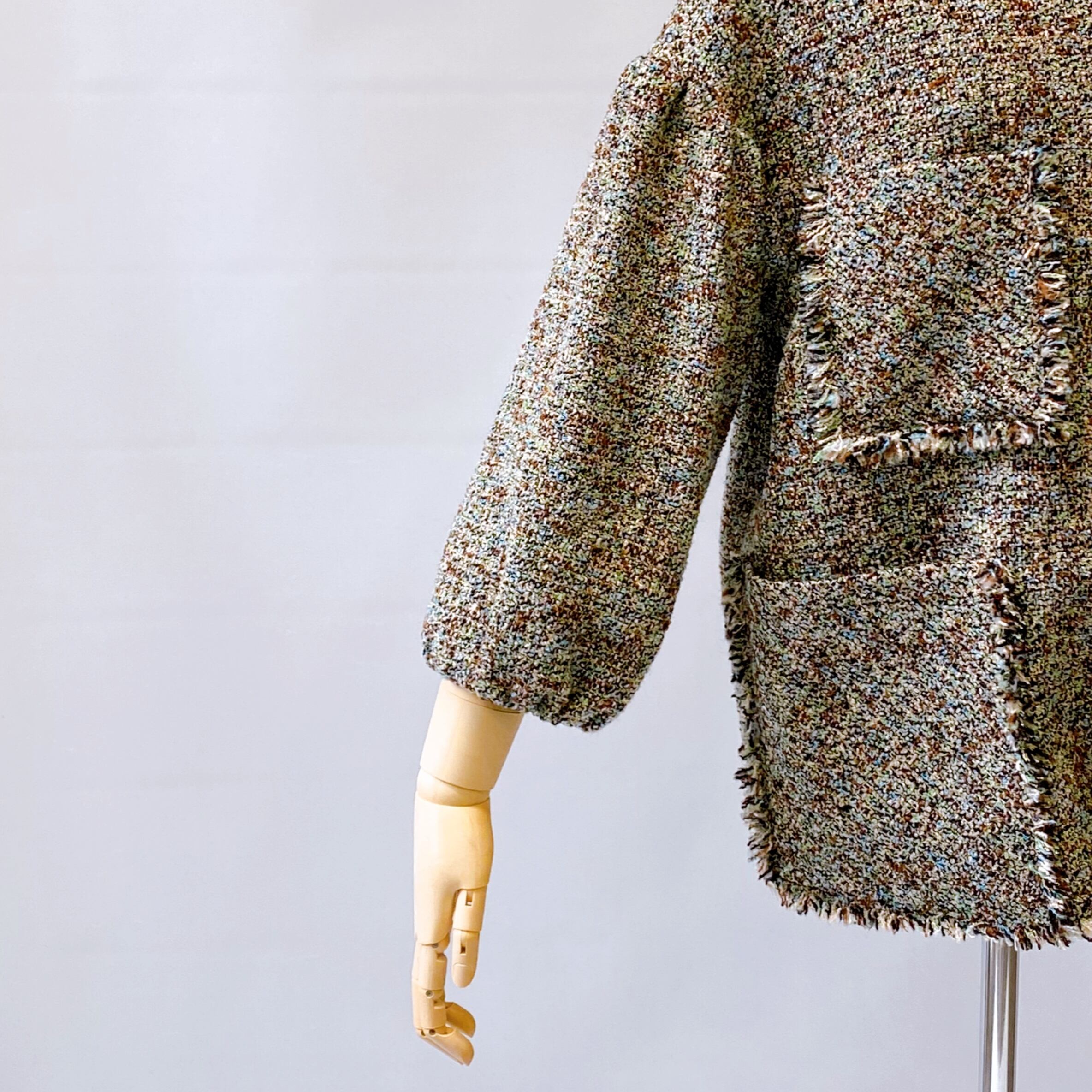 GREED(グリード) KASURI Classic Tweed Puff Jacket [送料無料] | BIEN MORE Net Store  ファッション レディース セレクトショップ　 powered by BASE